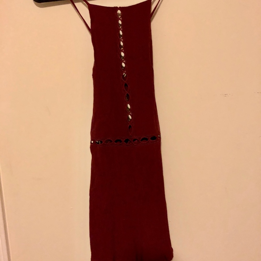Burgundy Romper